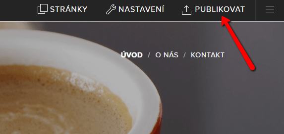 Publikovať zmeny vo Webnode