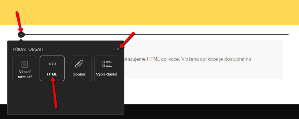 Návod na vloženie tabuľky vo Webnode