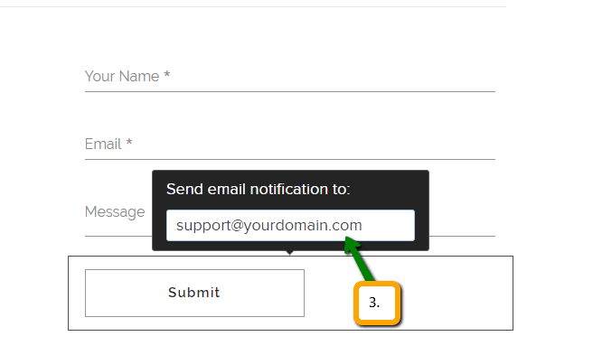 How to change an email in contact form in Webnode