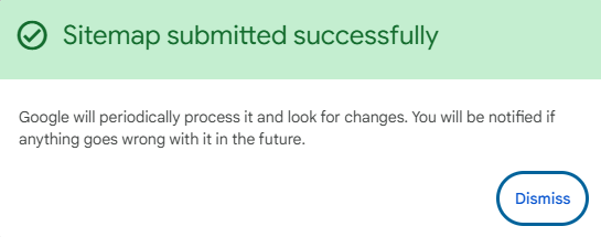 Ako vložiť súbor sitemap Sitemap – Google Search Console – done