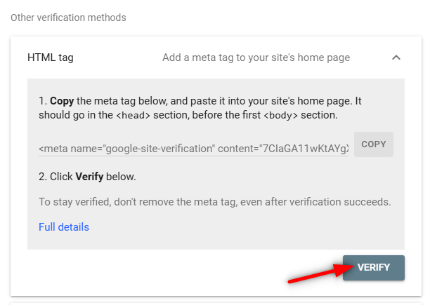 Ako pridať web do Google Verify website ownership in Google Search Console