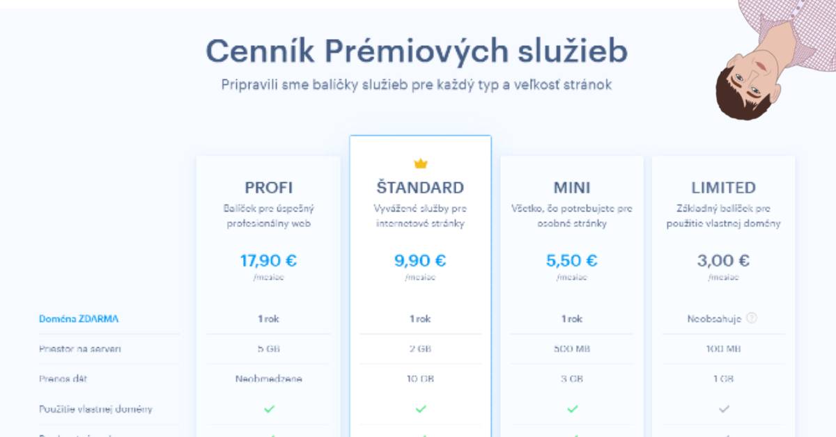 Webnode.sk Cennik