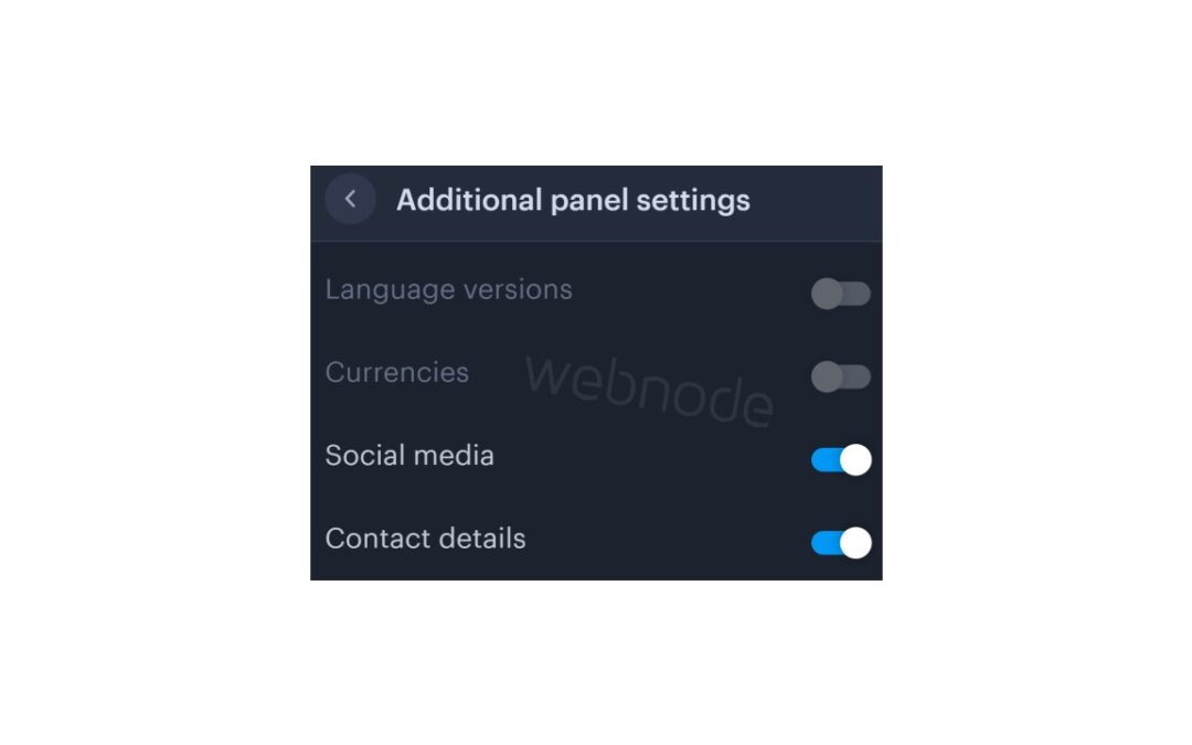 How to add a top bar to WEBNODE website (with contact information and social icons)