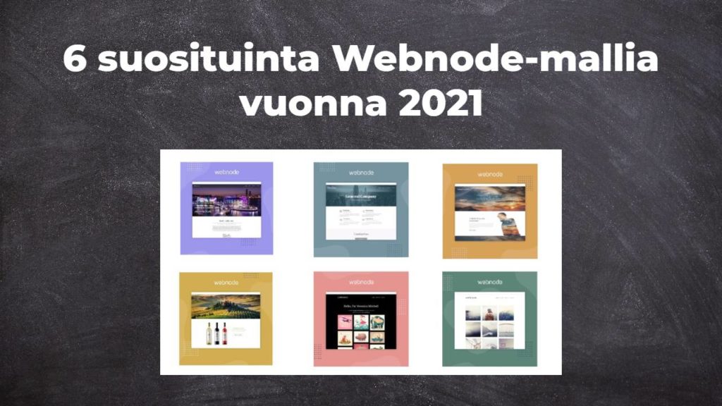 6 suosituinta Webnode-mallia vuonna 2021