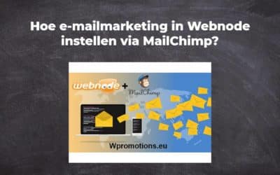 Hoe e-mailmarketing in Webnode instellen via MailChimp?