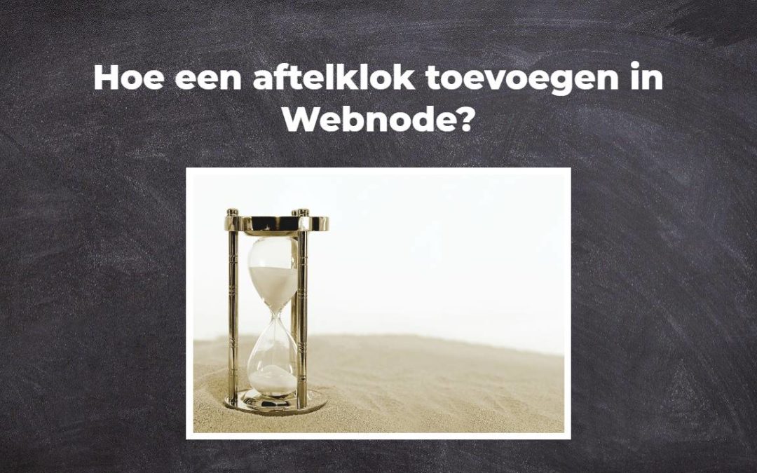 Hoe een aftelklok toevoegen in Webnode