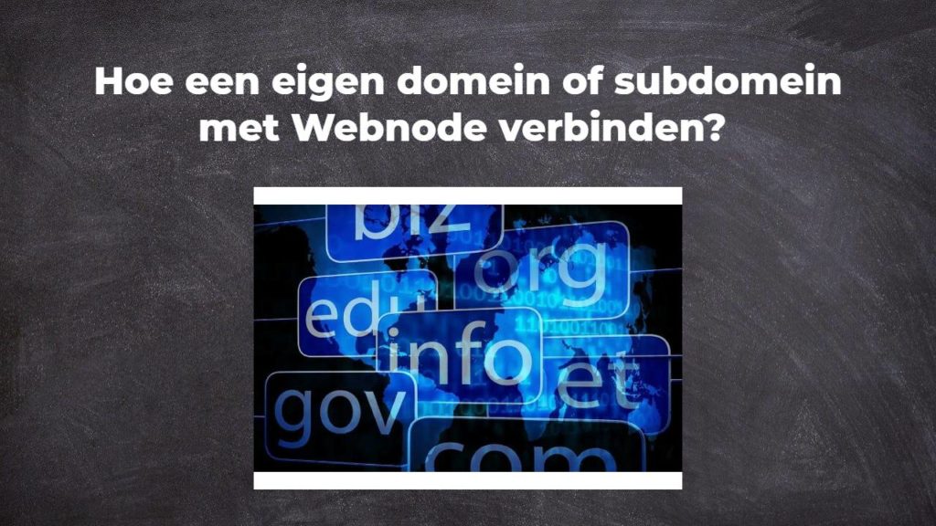Hoe een eigen domein of subdomein met Webnode verbinden?
