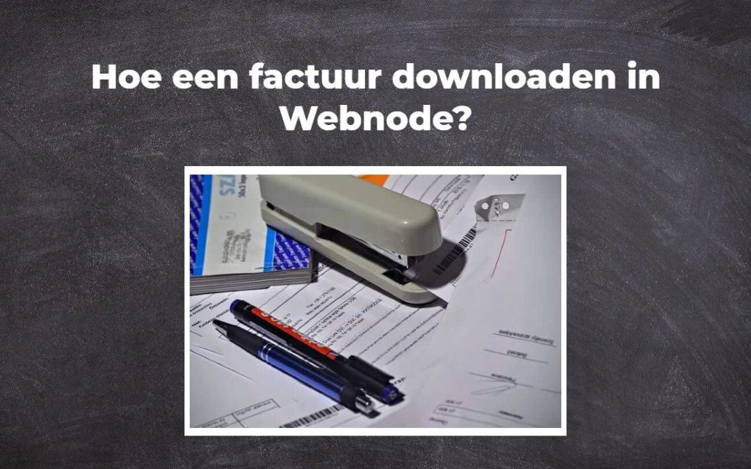 Hoe een factuur downloaden in Webnode?