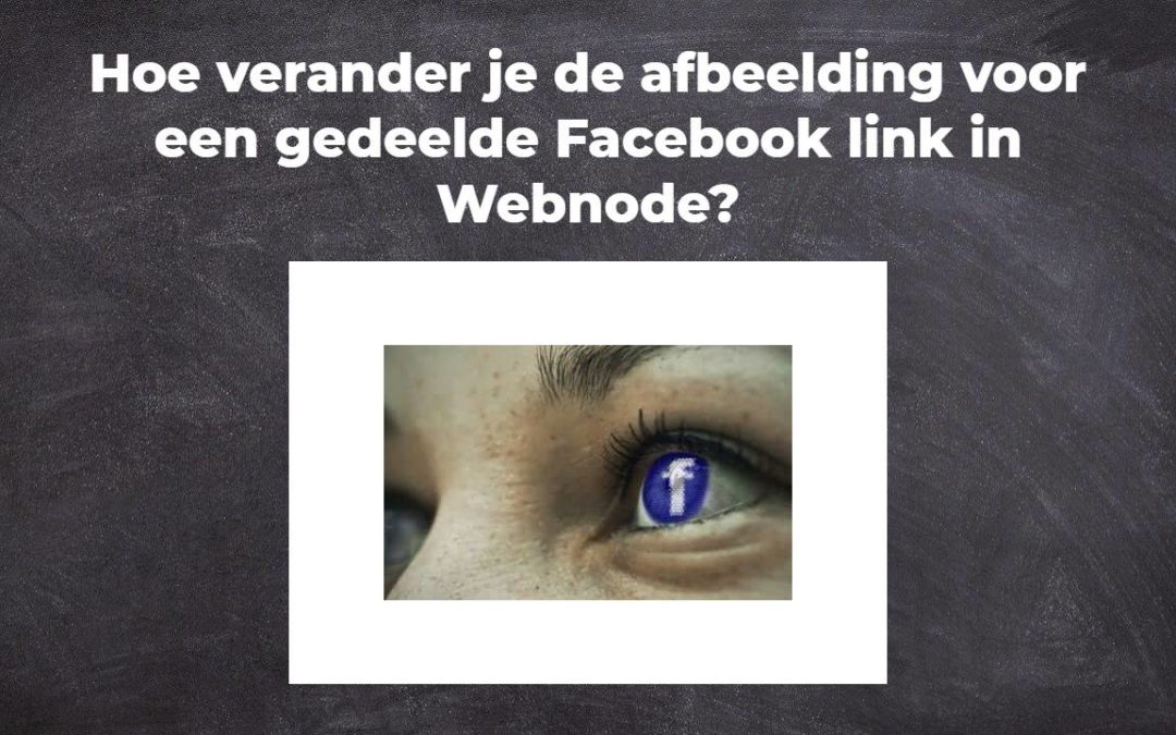 Hoe verander je de afbeelding voor een gedeelde Facebook link in Webnode?