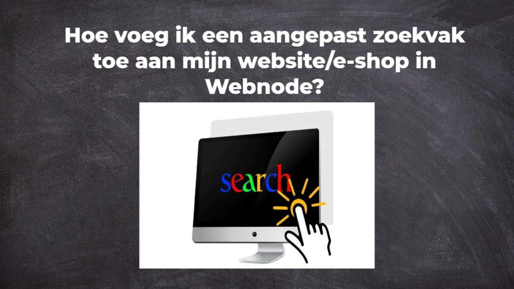 Hoe voeg ik een aangepast zoekvak toe aan mijn websitee-shop in Webnode