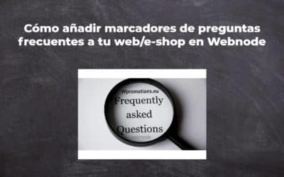 Cómo añadir marcadores de preguntas frecuentes a tu web/e-shop en Webnode