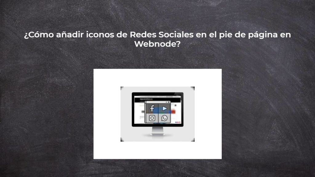 ¿Cómo añadir iconos de Redes Sociales en el pie de página en Webnode?