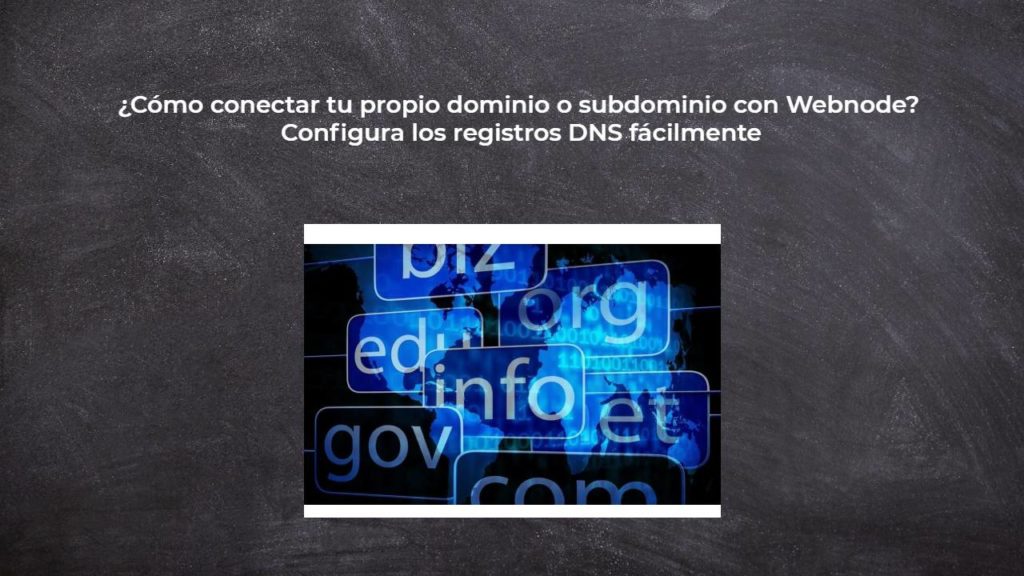 ¿Cómo conectar tu propio dominio o subdominio con Webnode? Configura los registros DNS fácilmente