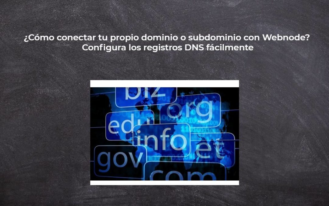 ¿Cómo conectar tu propio dominio o subdominio con Webnode? Configura los registros DNS fácilmente