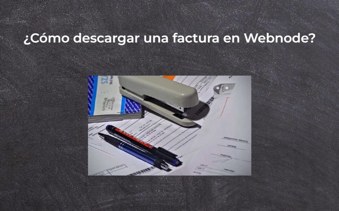 ¿Cómo descargar una factura en Webnode?