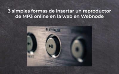 3 simples formas de insertar un reproductor de MP3 online en la web en Webnode