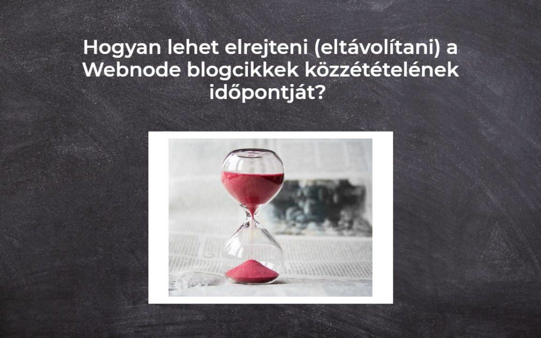 Hogyan lehet elrejteni (eltávolítani) a Webnode blogcikkek közzétételének időpontját?