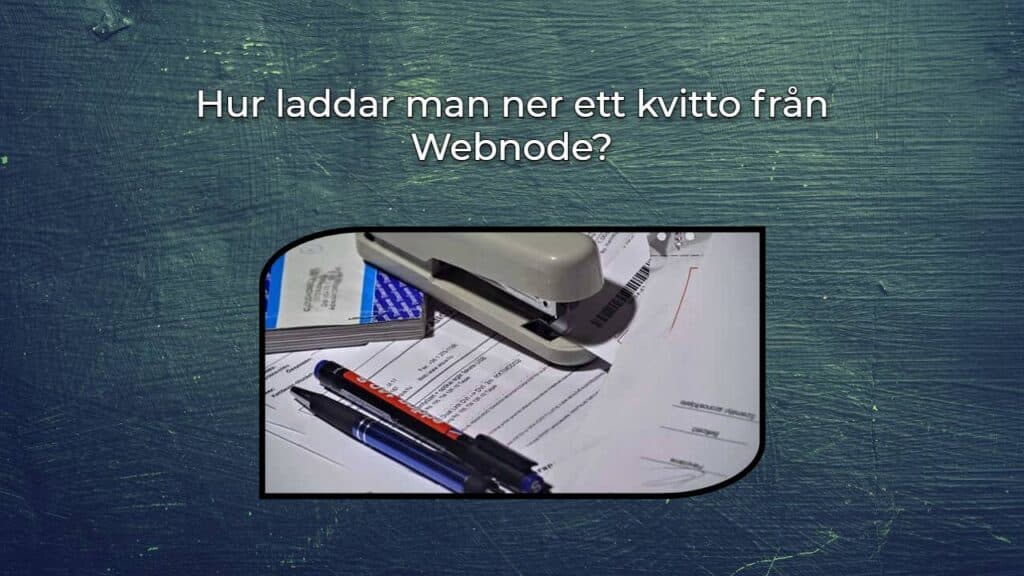 Hur laddar man ner ett kvitto från Webnode?