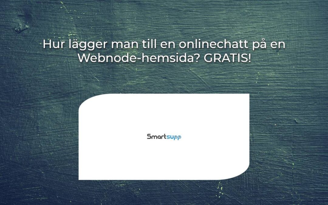 Hur lägger man till en onlinechatt på en Webnode-hemsida? GRATIS!
