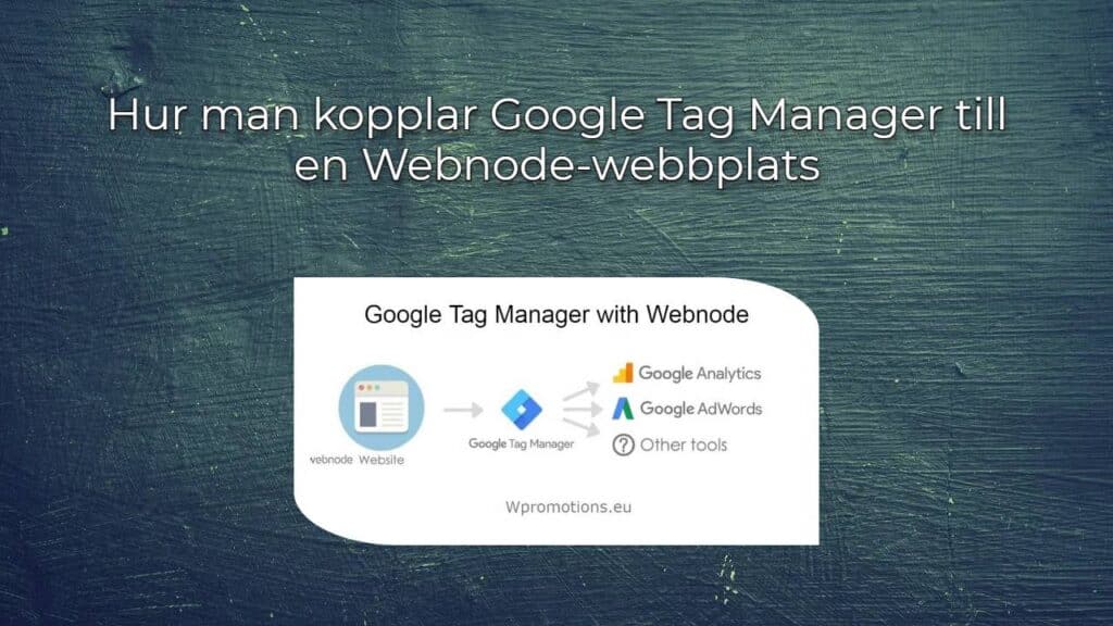Hur man kopplar Google Tag Manager till en Webnode-webbplats