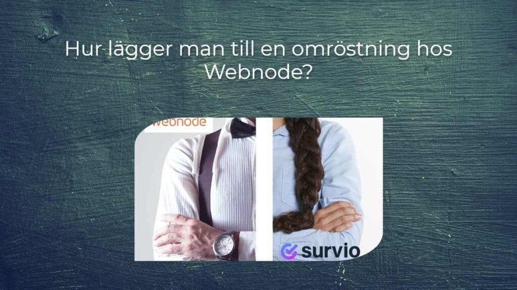 Hur lägger man till en omröstning hos Webnode?