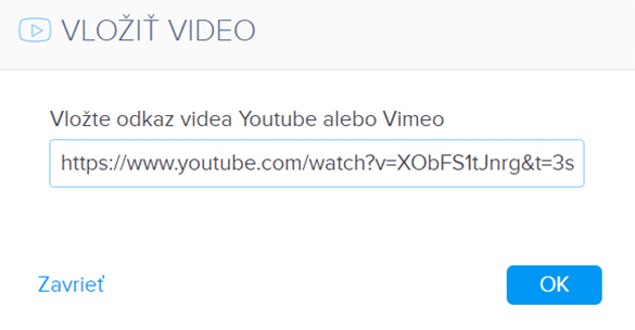 URL adresa videa