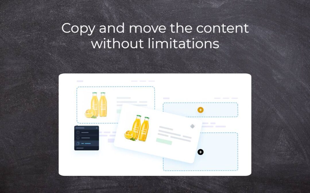 Copy and move the content without limitations