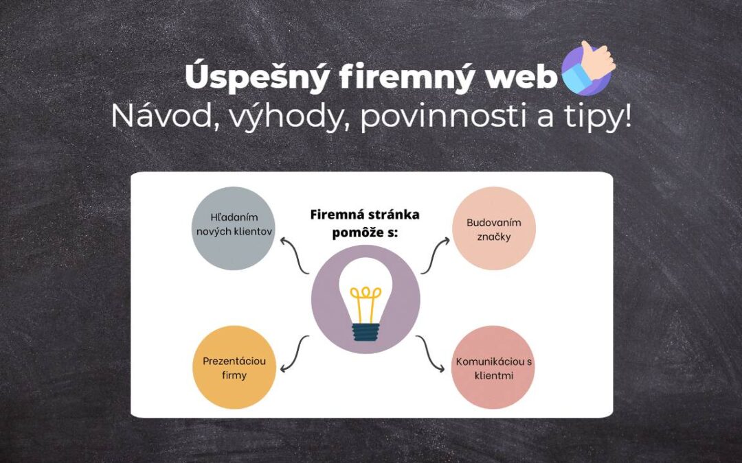 Úspešný firemný web – návod, výhody, povinnosti a tipy!