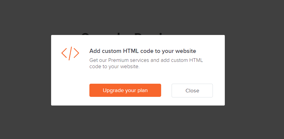 You need Premium plan to use html codes in Webnode