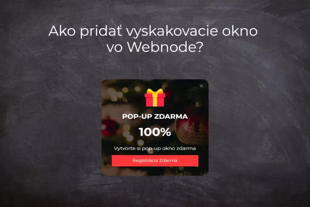 Popup na webnode navod