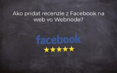 Ako pridať recenzie z Facebook na web vo Webnode?