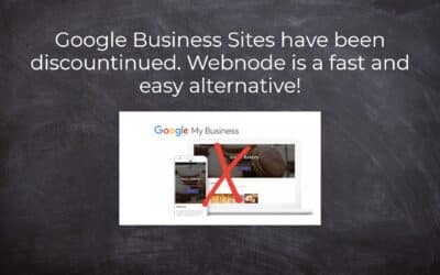 Google Business Sites have been discountinued. Webnode is a fast and easy alternative!