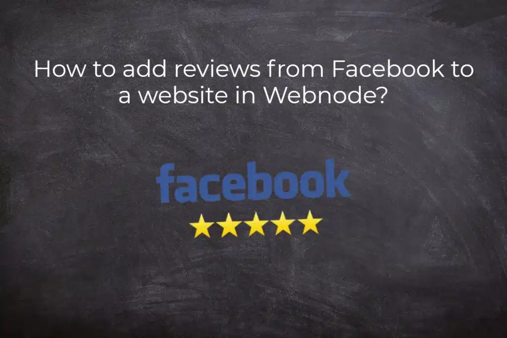 How to add reviews from Facebook to a website in Webnode?