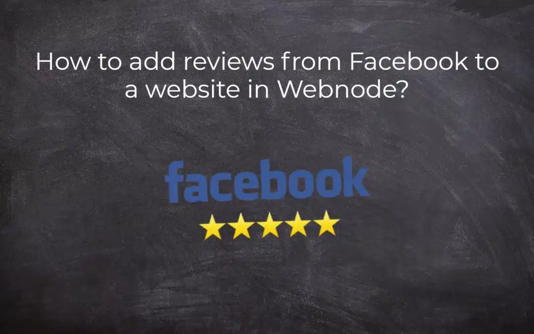 How to add reviews from Facebook to a website in Webnode?