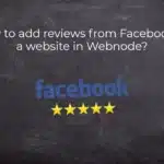 How to add reviews from Facebook to a website in Webnode?