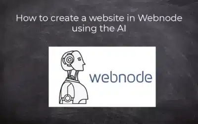 How to create a website in Webnode using the AI?