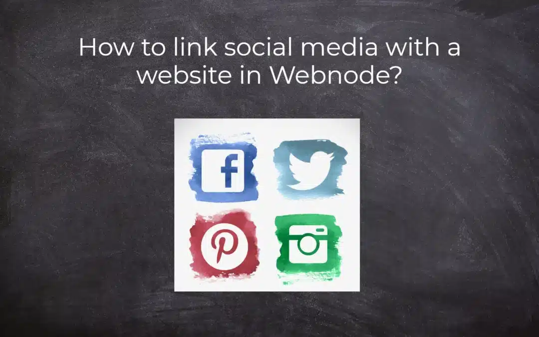 How to link social media with a website in Webnode?