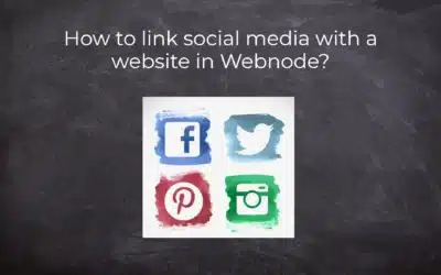 How to link social media with a website in Webnode?