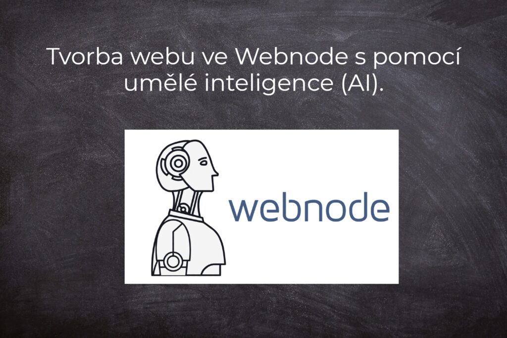 Tvorba webu ve Webnode s pomocí umělé inteligence (AI).