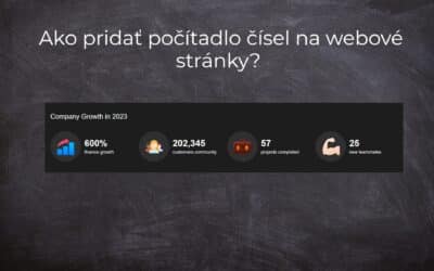 Ako pridať počítadlo čísel na webové stránky?