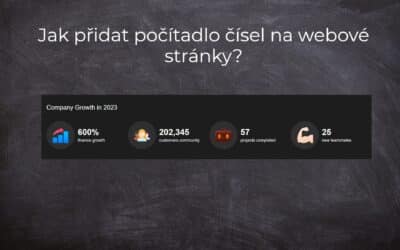 Jak přidat počítadlo čísel na webové stránky?