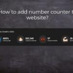How to add number counter to website?