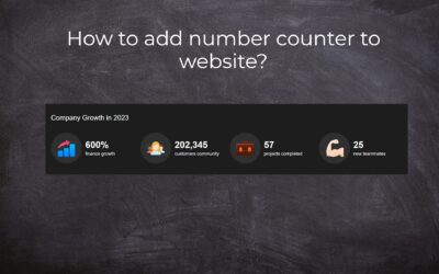 How to add number counter to website?