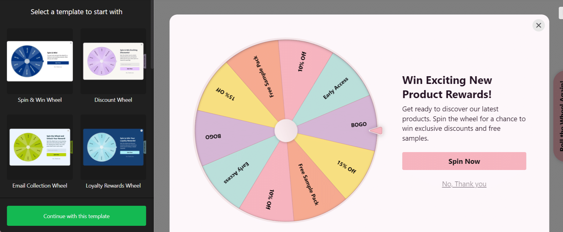 Spinning Wheel - Templates