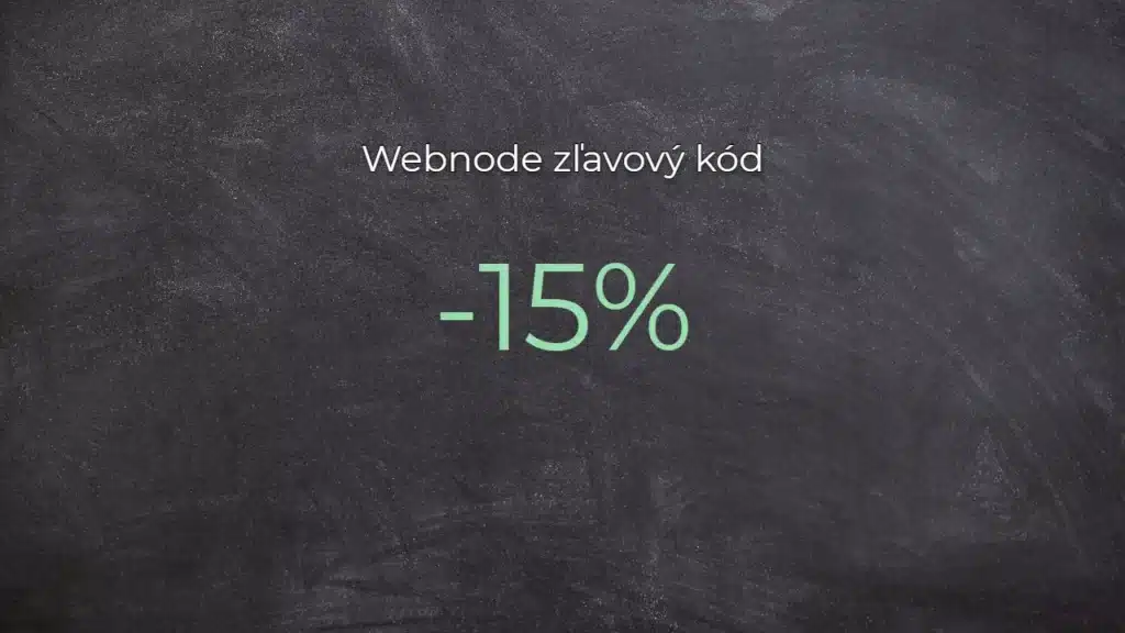 Webnode slevový kód 2026 – 15 % sleva na Premium plány
