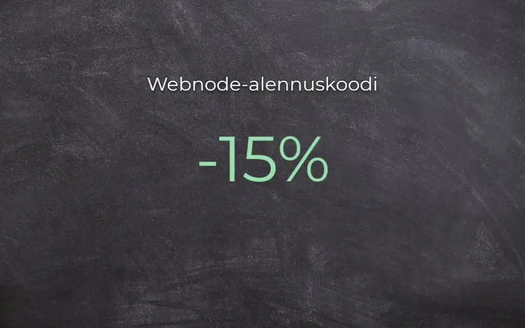 Webnode alennuskoodi 2026 – Saat 15 % alennuksen Premium-paketista tänään