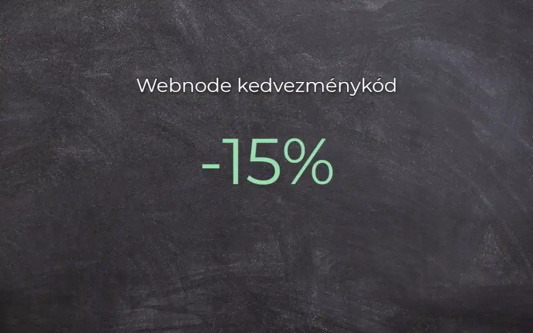 Webnode kedvezménykód 2026 – Spórolj 15%-ot a Premium csomagon még ma