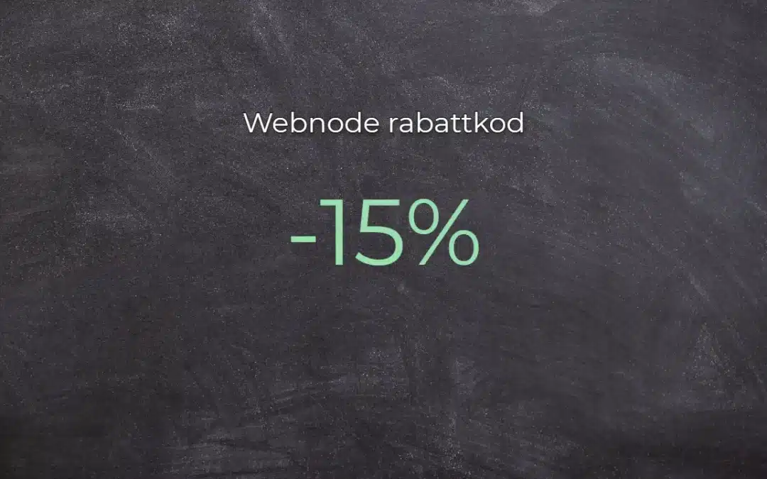 Webnode rabattkod 2026 – Få 15 % rabatt på Premium-planen idag